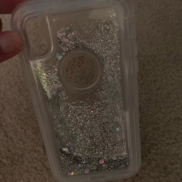 iPhone XR clear glitter gel case - Picture 5 of 7